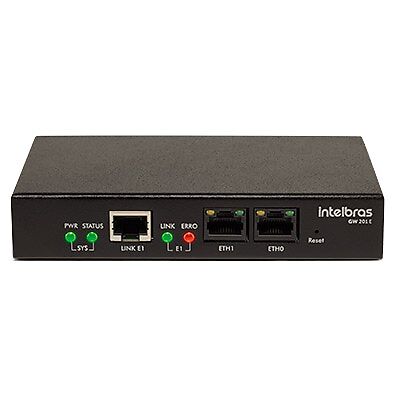 Gateway E1 Intelbras GW 201 E - 30 Canais SIP/VoIP com 1 Porta E1 (R2Digital/ISDN)
