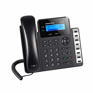 Telefone IP Grandstream GXP1628 com 2 Linhas SIP, Gigabit PoE, 8 Teclas BLF e Áudio HD