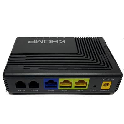 Adaptador ATA Khomp KAP 320-X – Gateway FXO SIP com 2 Portas RJ11
