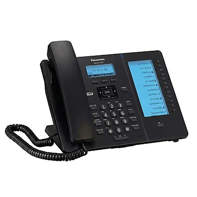 Telefone IP Panasonic KX-HDV230 Preto - 6 Linhas SIP, Gigabit Ethernet e PoE