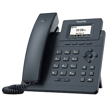 Telefone IP Yealink T30P - PoE, 1 Conta SIP, Áudio HD e Conferência de 5 Vias