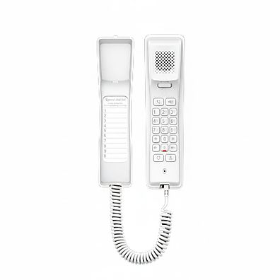 Telefone IP Fanvil H2U 2 Linhas SIP PoE Áudio HD Compacto Branco Hotelaria