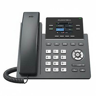 Telefone IP Grandstream GRP2612G - 4 Contas SIP, Gigabit Ethernet e PoE