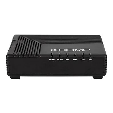 Adaptador ATA Khomp KAP 302 - 2 Portas FXS, 3 Portas Fast Ethernet, SIP 2.0 e Fax T.38 - Image 2